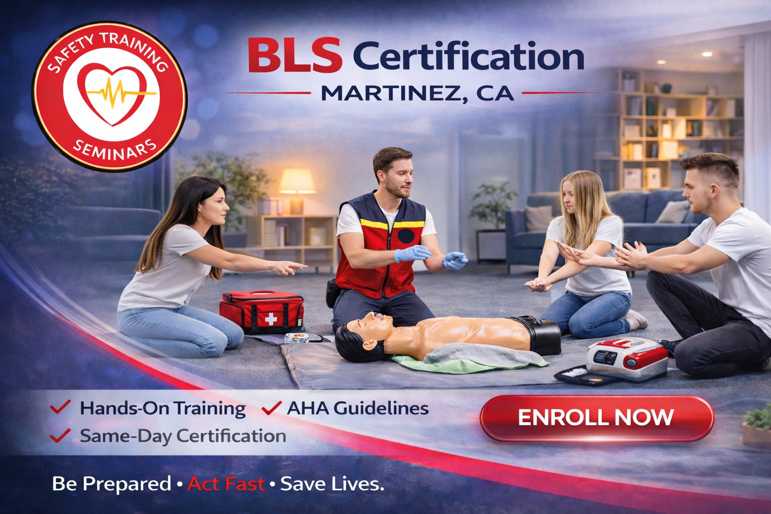 BLS certification class in Martinez
