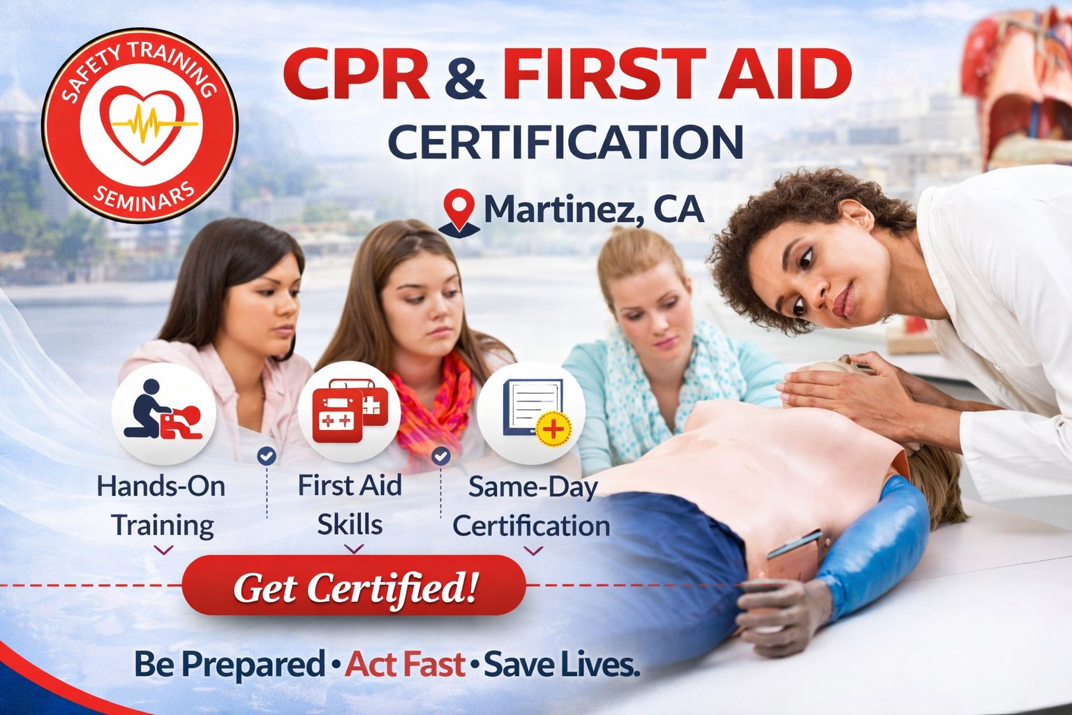 Hands-on CPR and First Aid training