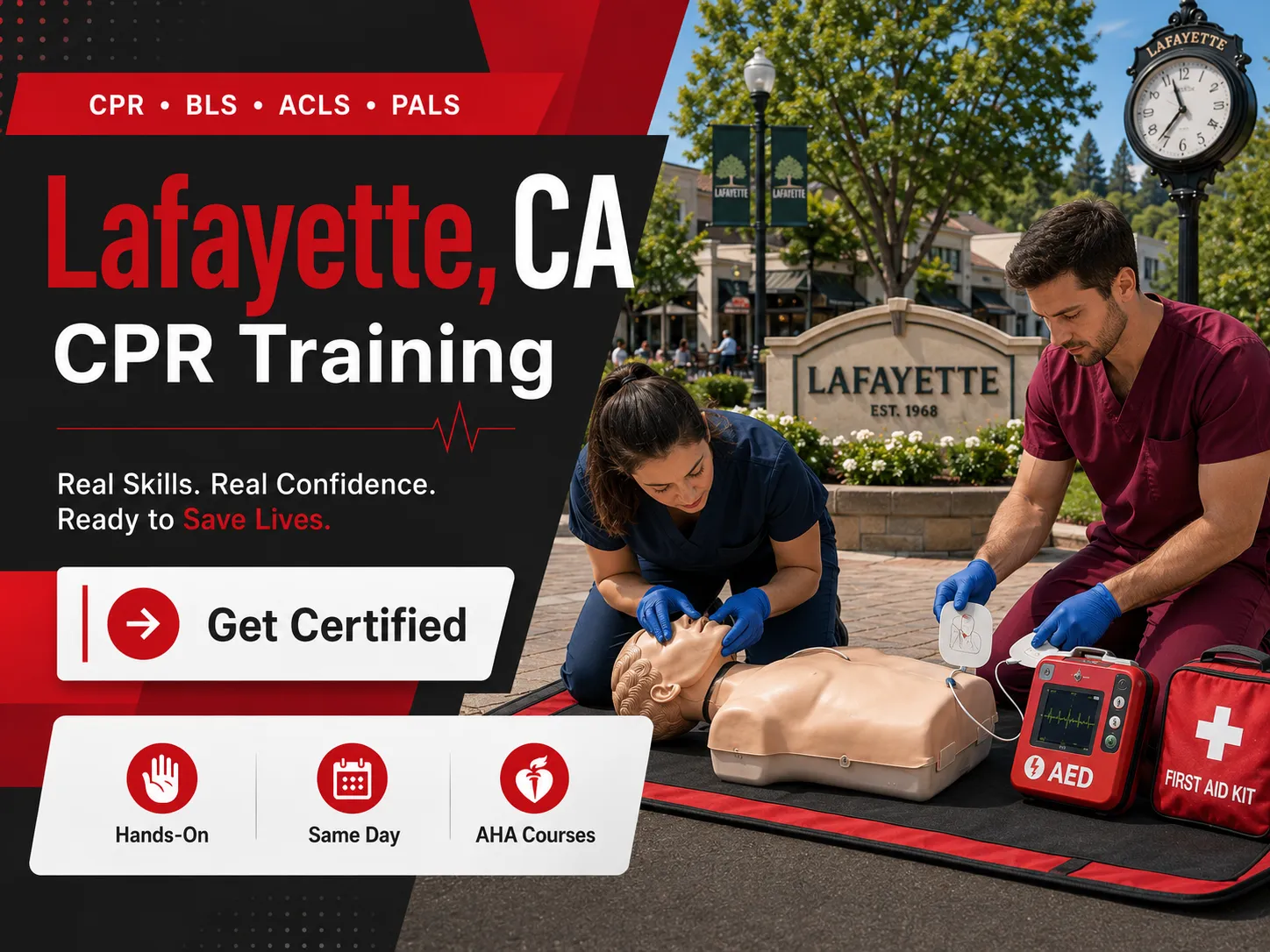 ACLS training with cardiac monitors in Lafayette, CA