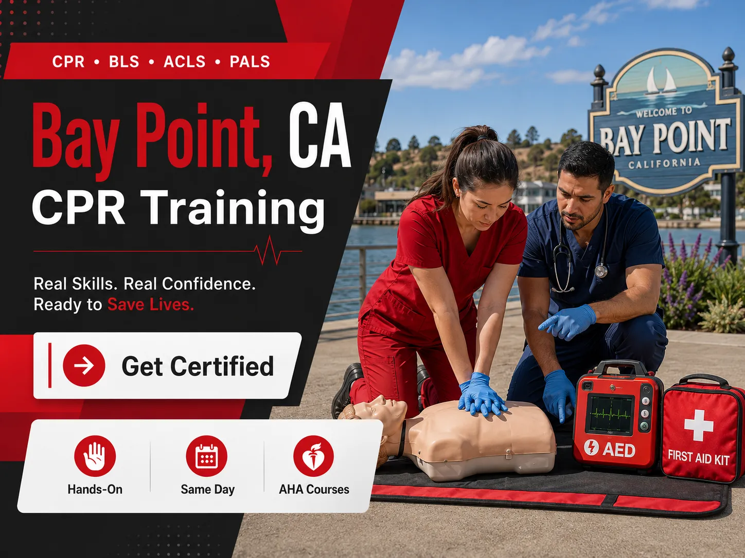 CPR certification renewal class in Bay Point, CA – BLS and ACLS