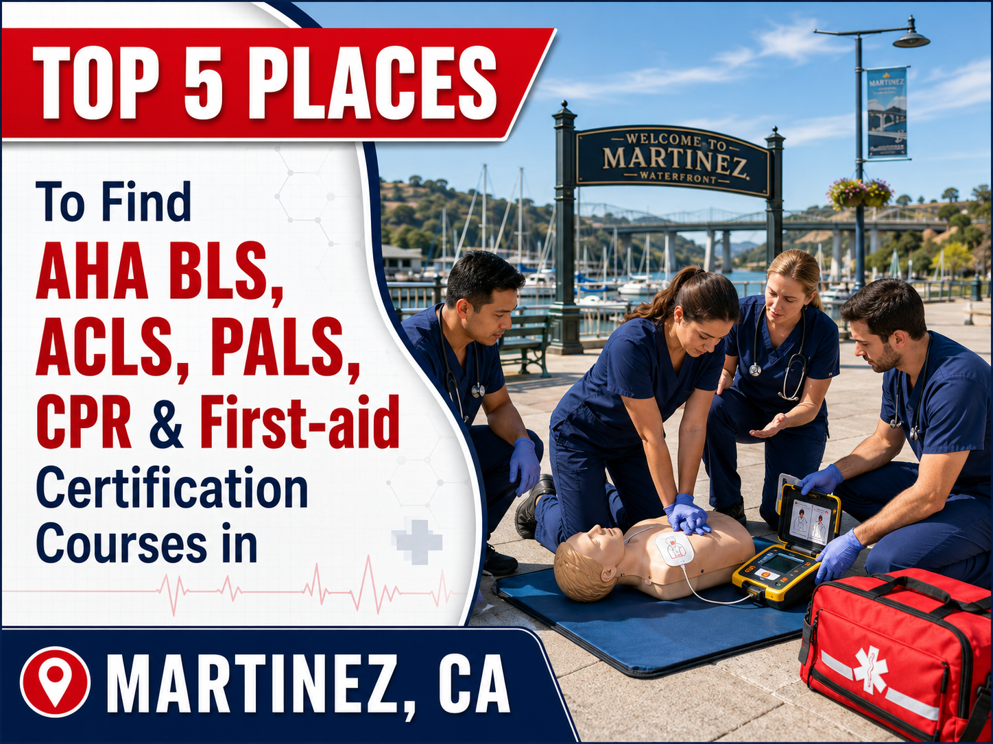 Top 5 Places To Find American Heart Association BLS, ACLS, PALS, CPR, and First-aid Certification Courses in Martinez, CA